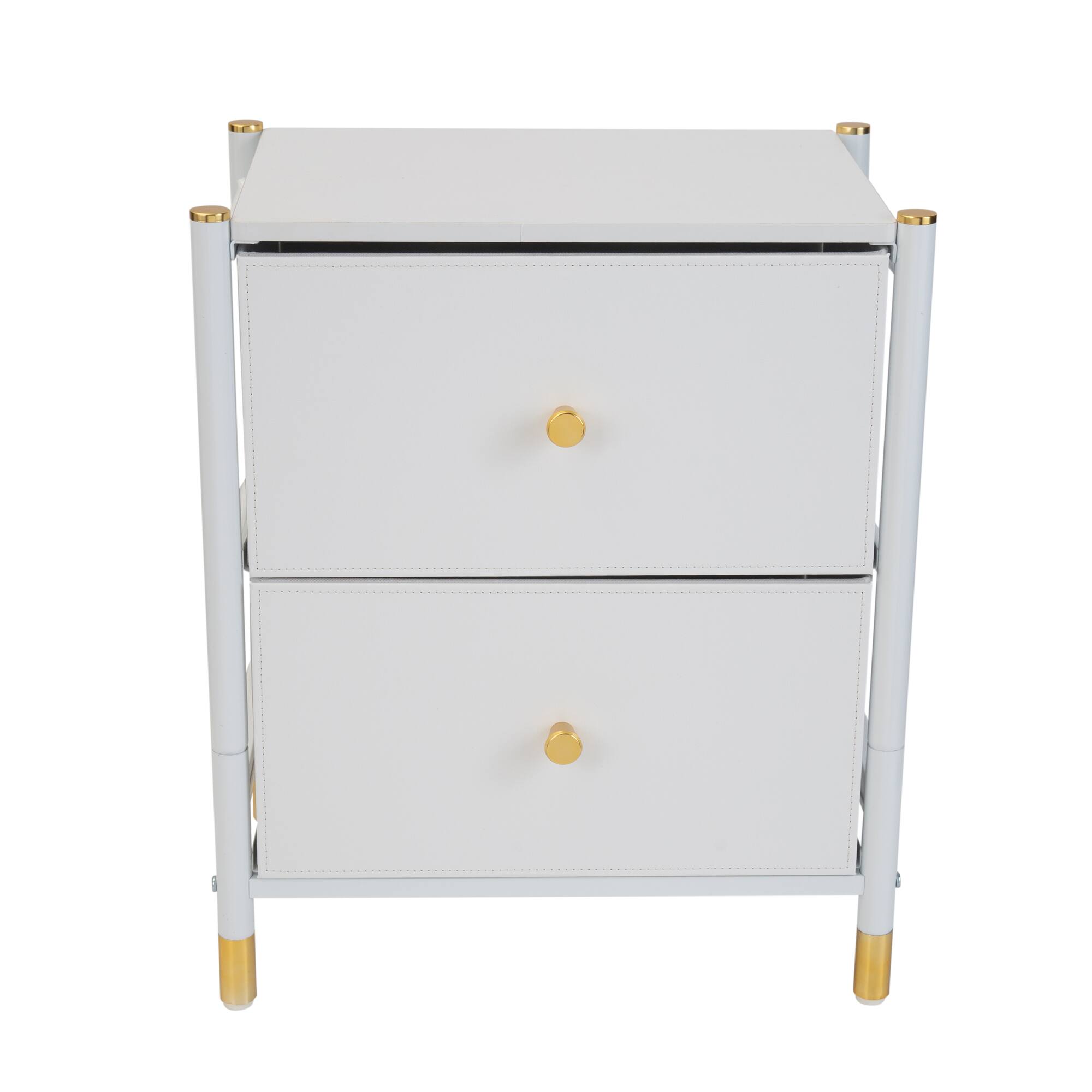 Simplify 2 Drawer Luxury Nightstand